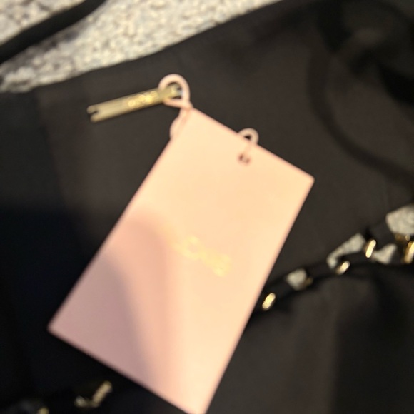 Alexis New Gaudy Golden Ring Cut Out Crepe Mini Dress Size L - Picture 13 of 16